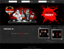 Tablet Screenshot of musicbattle.com